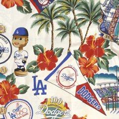 reynspooner レインスプーナー MLB DODGERS ドジャース アロハシャツ ハワイアン Scenic Aloha Shirt 大谷翔平 山本由伸 コットン100％画像