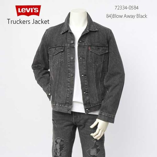 リーバイス　Levi's ザ トラッカー ジャケット ブロウアウェイ デニムジャケット Gジャン  The Trucker Jacket  72334-0584  84)BLOW AWAY　ブラック　画像