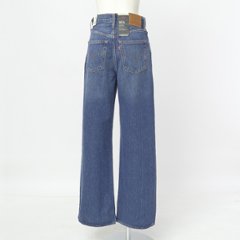 LEVI'S リーバイス A6081-0004 RIBCAGE WIDE LEG ミディアムインディゴ I'M NEVER WRONG レディース ワイド 太め ハイウエスト ジーンズ 画像