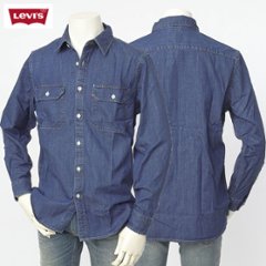 LEVI'S リーバイス　JACKSON ワーカーシャツ 19573-02 デニムシャツ オーバーシャツ リラックスシルエット ユーティリティポケット 画像