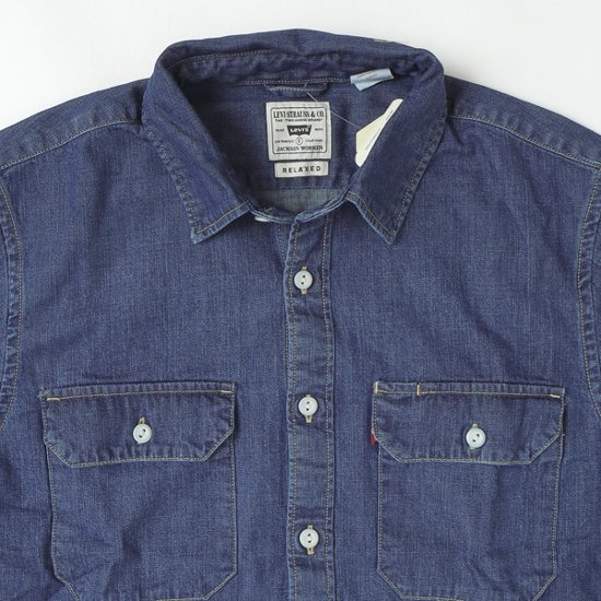 LEVI'S リーバイス　JACKSON ワーカーシャツ 19573-02 デニムシャツ オーバーシャツ リラックスシルエット ユーティリティポケット 画像