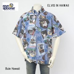 reynspooner レインスプーナー 126-5598 ELVIS IN HAWAII PULLOVER エルビス アロハ メンズ 夏 半袖 ハワイアン の画像