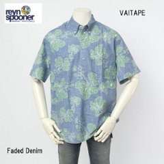 reynspooner レインスプーナー　126-5510 VAITAPE アロハ シャツ　ハワイ 夏 半袖  0429)FADED DENIMの画像