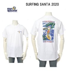 reynspooner レインスプーナー　301-5233 SURFING SANTA アロハ シャツ　ハワイ 夏 半袖  0001)WHITEの画像