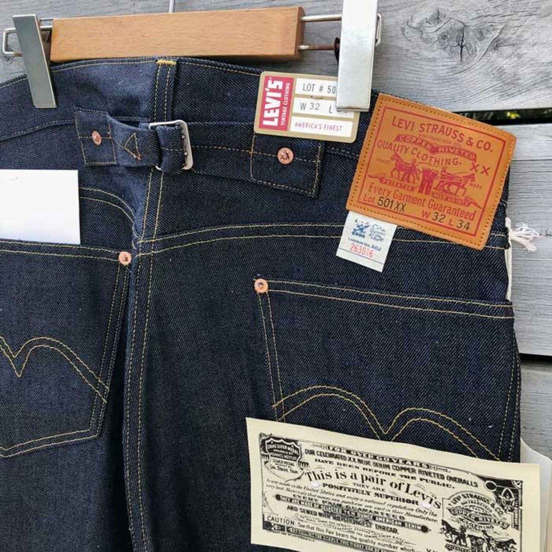 リーバイス ヴィンテージ 1933年モデル 33501-0049 リジッド 1933年 