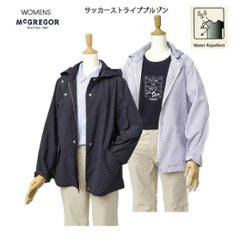 McGREGOR　マクレガー　レディース 311114107 サッカーストライプブルゾン　ジャケット　スプリング　春　ブルゾン　ジャンバー　パーカー　コート　ジャケット　レディースの画像