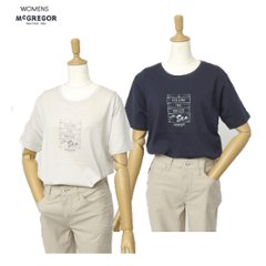 McGREGOR　WOMENS マクレガー レディース  311723505 半袖 夏 カジュアル Tシャツ プリント 33）S.GREY 49)NAVY画像