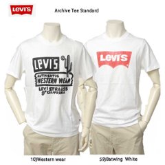 Levis リーバイス 22491-14-15 メンズ レディース Archive Tee Standard コットン素材 プリントT ユーズド感の画像