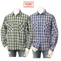 BIG MIKE ビッグマイク 102415701 OMBLE CHECK SHIRTS 長袖 チェックシャツ コットン の画像