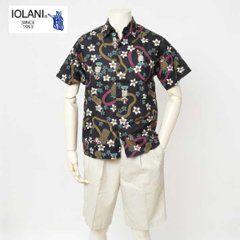 Iolani イオラニ アロハシャツ 142301 ハワイ 半袖シャツ メンズ HULA ドールズ ハワイアン 画像