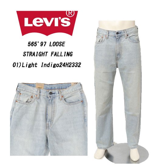 LEVI'S リーバイス a7221-0001 565'97 LOOSE STRAIGHT FALLING メンズ ルーズ ストレート L30画像