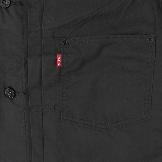 Levi's リーバイス TYPE I トラッカージャケット ブラック a3174-00 02)ブラック メンズ アウター ノンデニム画像