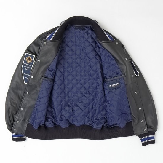 McGREGOR　111144601 アワードジャケット 2024年モデル　Award　Jacket 　エンブレム　レザー　スタジアム　ジャンバー画像