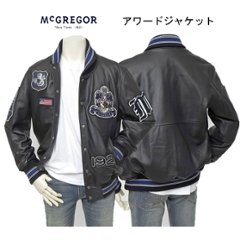 McGREGOR　111144601 アワードジャケット 2024年モデル　Award　Jacket 　エンブレム　レザー　スタジアム　ジャンバー画像