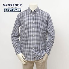 McGREGOR マクレガー EASY CARE　イージーケア ボタンダウンシャツ 111175101 シャツ メンズ 紳士 春服 ストライプ柄の画像