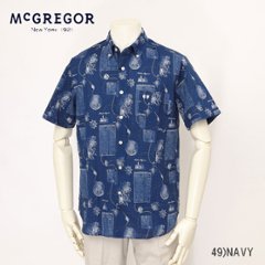 McGREGOR マックレガー メンズ 半袖シャツ 111165108 ボタンダウン 半袖 サッカー素材 トップス 画像