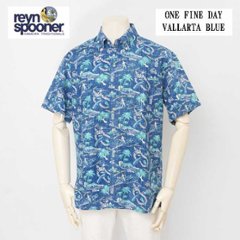 reynspooner レインスプーナー　125-5613 前開　ボタンフロント アロハ シャツ　ハワイ 夏 半袖 トップス 0408）VALLARTA BLUEの画像