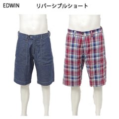 EDWIN 45268-100 シャンブレー　リバーシブル　シャンブレー＆　　マドラスチェックの画像