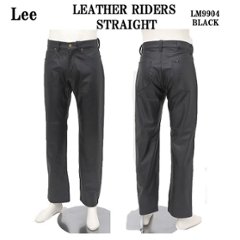 lee　Riders   レザーパンツ　LM9904　175）ブラック　LEATHER RIDERSPANTS 　革　ブラックの画像