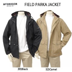 マクレガー、メンズ 111115605 フィールドパーカージャケット 39）Black　52）Camel マウンテンパーカー　コート　ジャケット　紳士ハーフジャケット　ブルゾンの画像