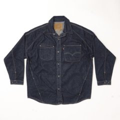 Levi's リーバイス ツイストシャケット　シャケット TWIST SHACKET 003M1-00 01）ミディアムンディゴ　02）インディゴ  ドロップショルダー シャツジャケット画像