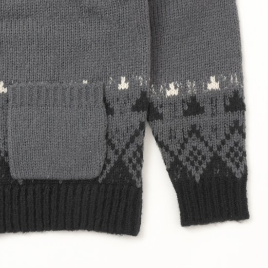 EDWIN エドウィン et6155 カウチン カーディガン セーター メンズ cowichan 秋 冬画像