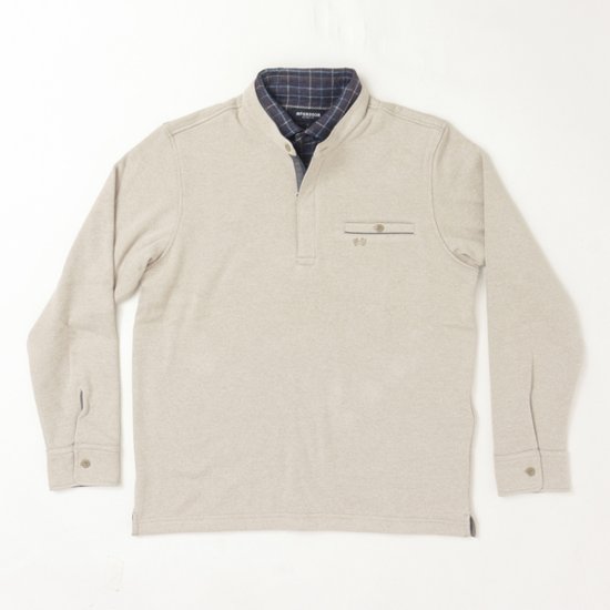 McGREGOR マクレガ 111615801 裏起毛 メンズ ゴルフ 紳士 フェイク襟 長袖 トップス 画像