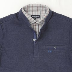 McGREGOR マクレガ 111615801 裏起毛 メンズ ゴルフ 紳士 フェイク襟 長袖 トップス 画像