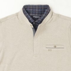 McGREGOR マクレガ 111615801 裏起毛 メンズ ゴルフ 紳士 フェイク襟 長袖 トップス 画像