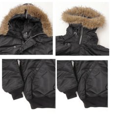 Valley apparel バレイアパレル VA3001 N-2B フライト ナイロンジャケット　ミリタリー　ショート  ブルゾン　画像