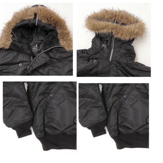 Valley apparel バレイアパレル VA3001 N-2B フライト ナイロンジャケット　ミリタリー　ショート  ブルゾン　画像