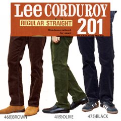 Lee  201 コーデュロイ ストレート コール天 アメリカンスタンダード Corduroy STRAIGHT ストレートの画像