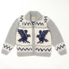 AVIREX アビレックス 783-5240002 382)OXFORD HAND MADE ALPACA COWCHIN "ICON OF FLYINGS"  ジップアップカウチンセーター 画像