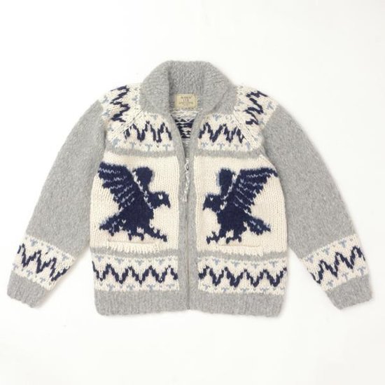 AVIREX アビレックス 783-5240002 382)OXFORD HAND MADE ALPACA COWCHIN "ICON OF FLYINGS"  ジップアップカウチンセーター 画像