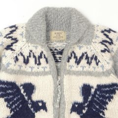 AVIREX アビレックス 783-5240002 382)OXFORD HAND MADE ALPACA COWCHIN "ICON OF FLYINGS"  ジップアップカウチンセーター 画像