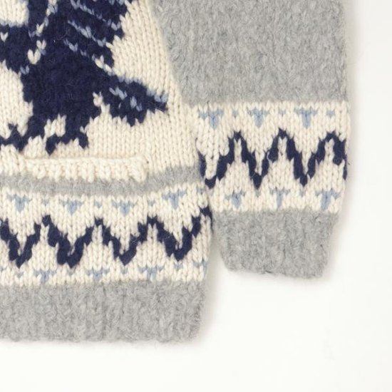 AVIREX アビレックス 783-5240002 382)OXFORD HAND MADE ALPACA COWCHIN "ICON OF FLYINGS"  ジップアップカウチンセーター 画像