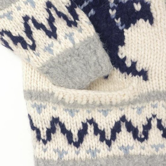 AVIREX アビレックス 783-5240002 382)OXFORD HAND MADE ALPACA COWCHIN "ICON OF FLYINGS"  ジップアップカウチンセーター 画像