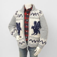 AVIREX アビレックス 783-5240002 382)OXFORD HAND MADE ALPACA COWCHIN "ICON OF FLYINGS"  ジップアップカウチンセーター 画像