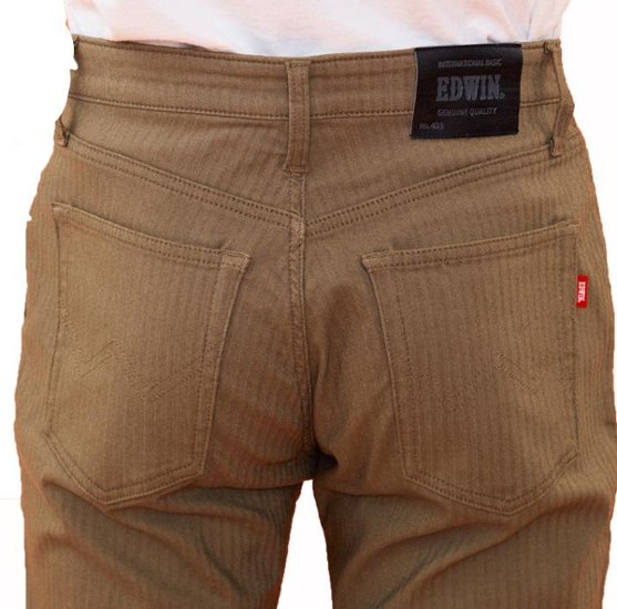 EDWIN E43FSW 403　Intrnasyonal　Basic あったか裏起毛　ふつう　暖パン　 レギュラーストレート 冬の暖かジーンズ ソフトな履き心地！画像