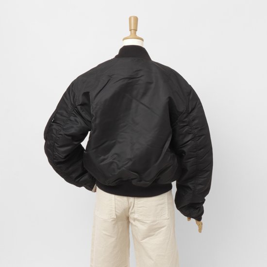 Valley apparel バレイアパレル レディース VA7001 MA-1 ショートナイロンジャケット アウター画像