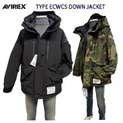 AVIREX アビレックス カスタム　ダウンジャケット　ミリタリジャケット　783-5253003 TYPE Down Jacket ECWCS　ブルゾン　暖　冬物　パーカー　羽毛　コートの画像