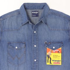 Wrangler ラングラー WM1027 デニムウエスタンシャツ 127WM ユーズド ユニセックス トップス 画像