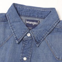 Wrangler ラングラー WM1027 デニムウエスタンシャツ 127WM ユーズド ユニセックス トップス 画像