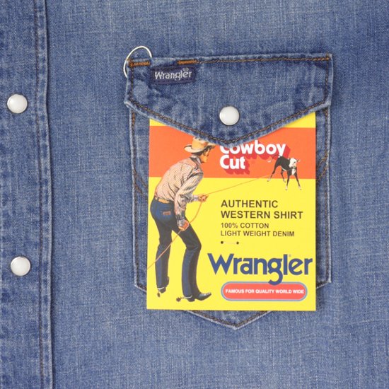 Wrangler ラングラー WM1027 デニムウエスタンシャツ 127WM ユーズド ユニセックス トップス 画像