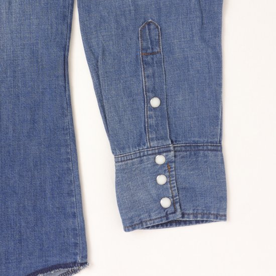Wrangler ラングラー WM1027 デニムウエスタンシャツ 127WM ユーズド ユニセックス トップス 画像