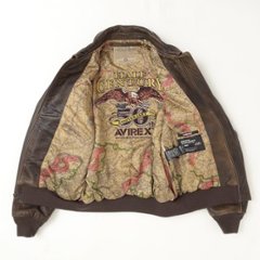AVIREX アビレックス A-2 50周年モデル 783-5950007 50th Aアニバーサリー 牛革 レザージャケットブルゾン　画像