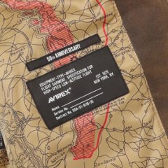 AVIREX アビレックス A-2 50周年モデル 783-5950007 50th Aアニバーサリー 牛革 レザージャケットブルゾン　画像