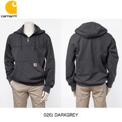 カーハート　100617　Carhartt 13オンス　スーパーヘビー フード付きモックスウェット 雨に強いレインディフェ画像