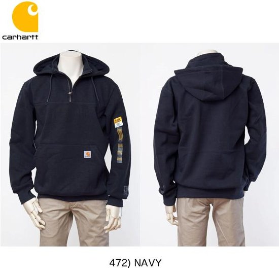 カーハート　100617　Carhartt 13オンス　スーパーヘビー フード付きモックスウェット 雨に強いレインディフェ画像