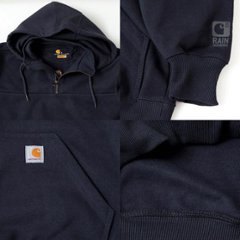 カーハート　100617　Carhartt 13オンス　スーパーヘビー フード付きモックスウェット 雨に強いレインディフェ画像